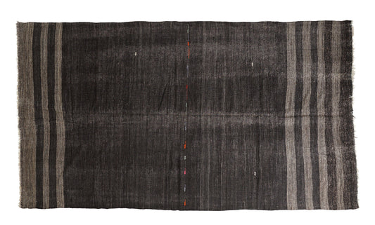 Turkish Vintage Kilim Rug, Handmade Antique Kilim Rug, Area Kilim Rug, Goat Hair Rug, Bedroom Rug, Farmhouse Decor, Kilim Rug 7x12, 12782