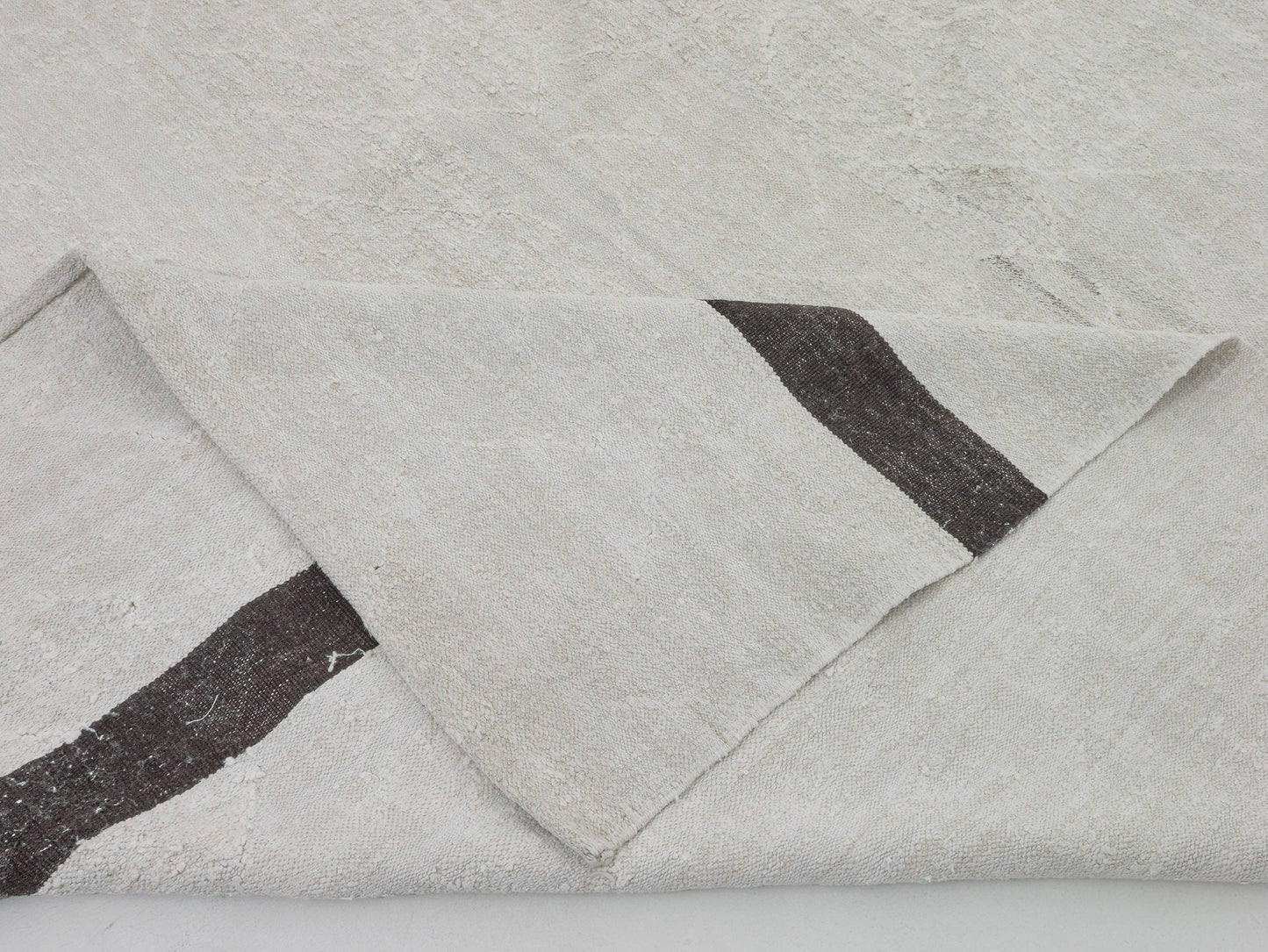 Handmade Kilim Rug, Turkish Striped Kilim Rug, Area Flat Weave Kilim Rug, Large Rug, White Hemp Rug, Oversize Rug, Rug Kilim 10x15, 8826