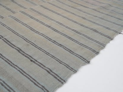 Area Kilim Rug, Turkish Flat Weave Kilim Rug, Vintage Striped Kilim Rug, Handmade Kilim Rug, Kilim Rug 6x9, Bedroom Rug, Neutral Rug, 12916