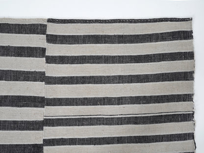Vintage Area Kilim Rug, Turkish Striped Kilim Rug, Handmade Unique Kilim Rug, Neutral Muted Rug, Kid Room Rug, Kilim Rug 6x8, 12920