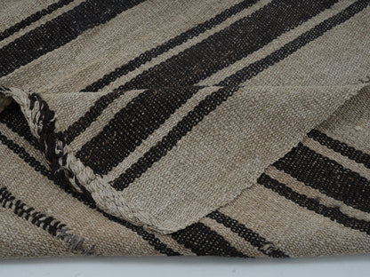 Area Striped Kilim Rug, Turkish Vintage Kilim Rug, Handmade Antique Kilim Rug, Beige Rug, Rug Kilim, Bedroom Rug, Kilim Rug 5x7, 12774