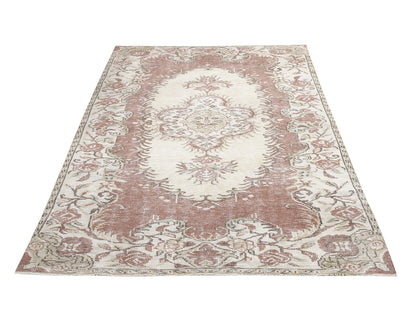 Turkish Rug, Vintage Rug, Handmade Rug, Area Rug, Oushak Rug, Carpet Rug, Bedroom Rug, Rug 5x9, Turkish Carpet, Neutral Rug, 11462