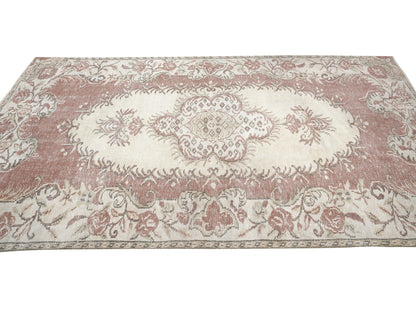 Turkish Rug, Vintage Rug, Handmade Rug, Area Rug, Oushak Rug, Carpet Rug, Bedroom Rug, Rug 5x9, Turkish Carpet, Neutral Rug, 11462