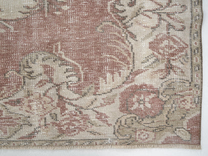 Turkish Rug, Vintage Rug, Handmade Rug, Area Rug, Oushak Rug, Carpet Rug, Bedroom Rug, Rug 5x9, Turkish Carpet, Neutral Rug, 11462