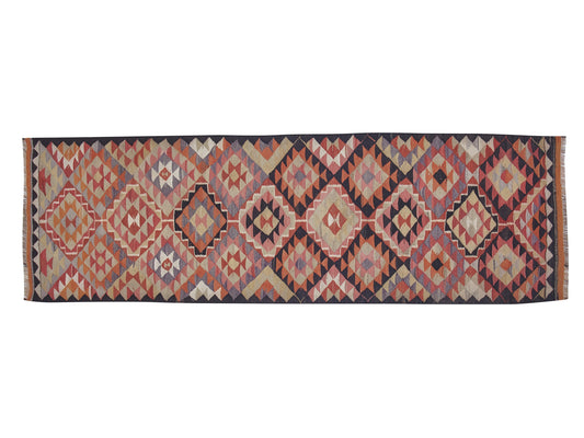 Turkish Runner, Handmade Runner Rug, Vintage Runner, Oushak Runner, Rug Runner, Hallway Runner, Bohemian Rug, Runner Rug 3x10, 11394