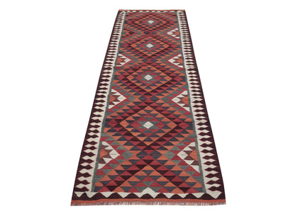 Kilim Runner Rug, Turkish Runner, Vintage Runner, Handmade Runner Rug, Rug Runner 3x10, Anatolia Rug, Hallway Runner, Bohemian Rug, 11393