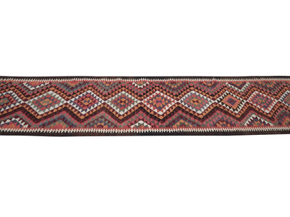 Runner Rug 3x12, Oushak Handmade Runner Rug, Vintage Faded Rug, Turkish Kilim Runner Rug, Rug Runner, Bohemian Rug, Anatolia Rug, 11391