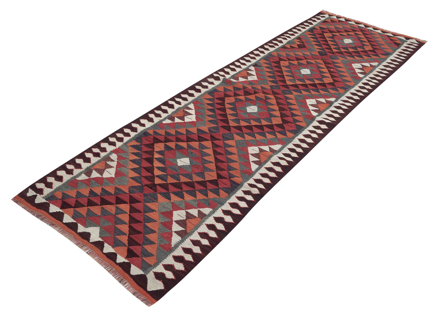 Kilim Runner Rug, Turkish Runner, Vintage Runner, Handmade Runner Rug, Rug Runner 3x10, Anatolia Rug, Hallway Runner, Bohemian Rug, 11393