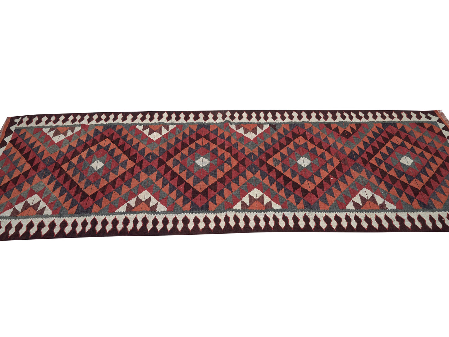 Kilim Runner Rug, Turkish Runner, Vintage Runner, Handmade Runner Rug, Rug Runner 3x10, Anatolia Rug, Hallway Runner, Bohemian Rug, 11393