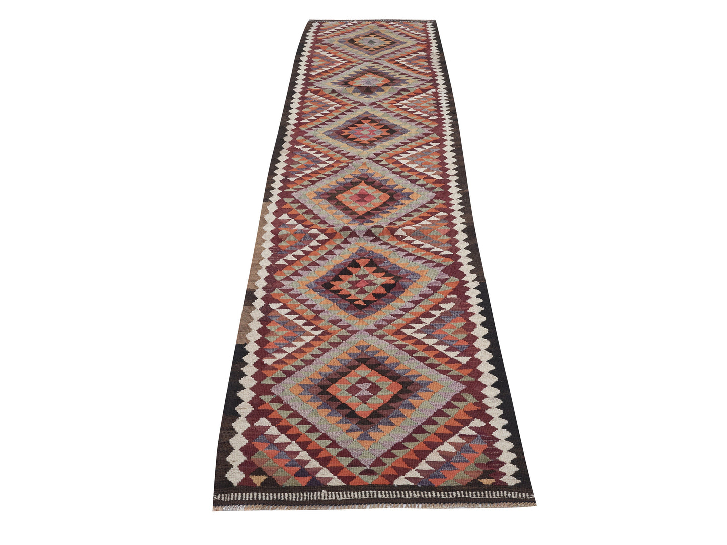 Turkish Runner, Vintage Runner, Oushak Runner, Anatolia Rug, Rug Runner, Hallway Runner, Bohemian Rug, Runner Rug 3x12, Kilim Runner, 11362