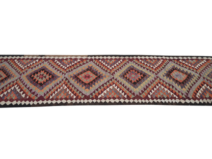 Turkish Runner, Vintage Runner, Oushak Runner, Anatolia Rug, Rug Runner, Hallway Runner, Bohemian Rug, Runner Rug 3x12, Kilim Runner, 11362