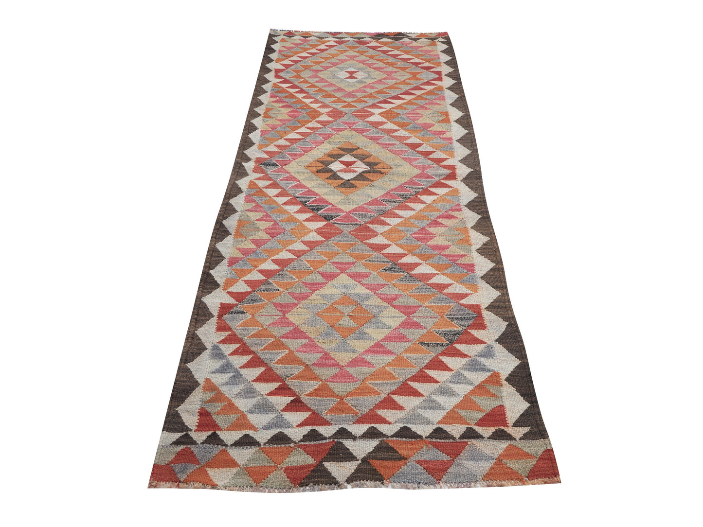 Vintage Kilim Runner Rug, Entryway Rug, Turkish Handmade Runner Rug, Anatolia Rug, Rug Runner, Kilim Runner Rug, Runner Rug 3x10, 11318