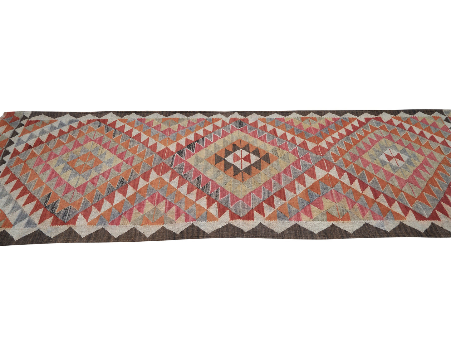 Vintage Kilim Runner Rug, Entryway Rug, Turkish Handmade Runner Rug, Anatolia Rug, Rug Runner, Kilim Runner Rug, Runner Rug 3x10, 11318