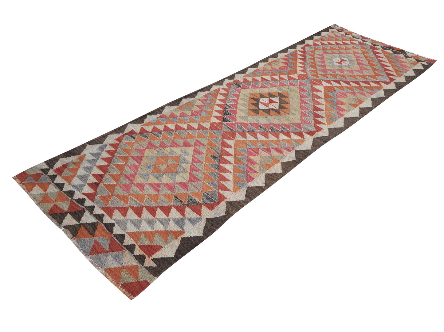 Vintage Kilim Runner Rug, Entryway Rug, Turkish Handmade Runner Rug, Anatolia Rug, Rug Runner, Kilim Runner Rug, Runner Rug 3x10, 11318