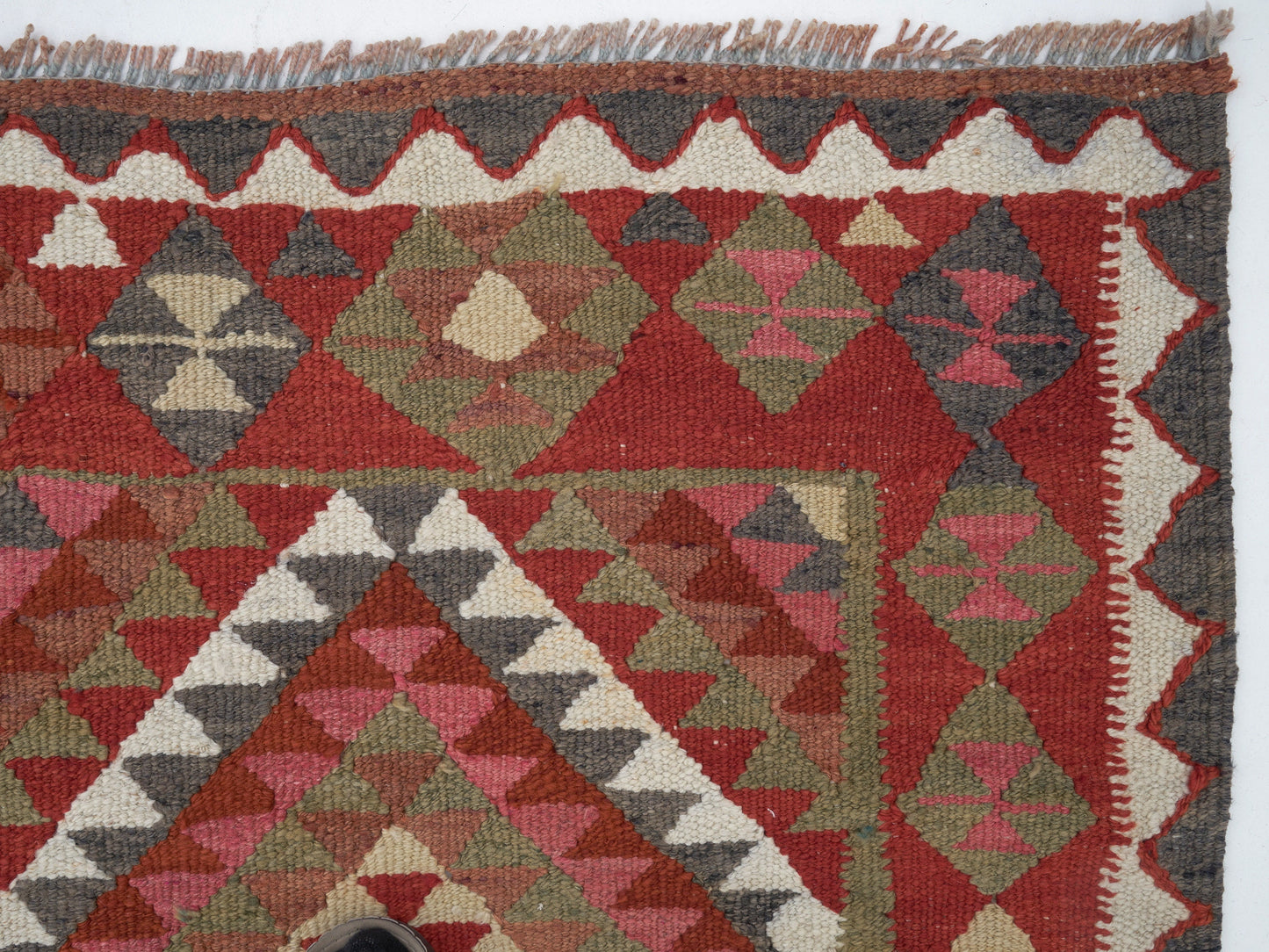 Kilim Runner Rug, Vintage Oushak Runner Rug, Handmade Eclectic Runner Rug, Anatolia Rug,Hallway Runner, Bohemian Rug, Runner Rug 3x10, 11308