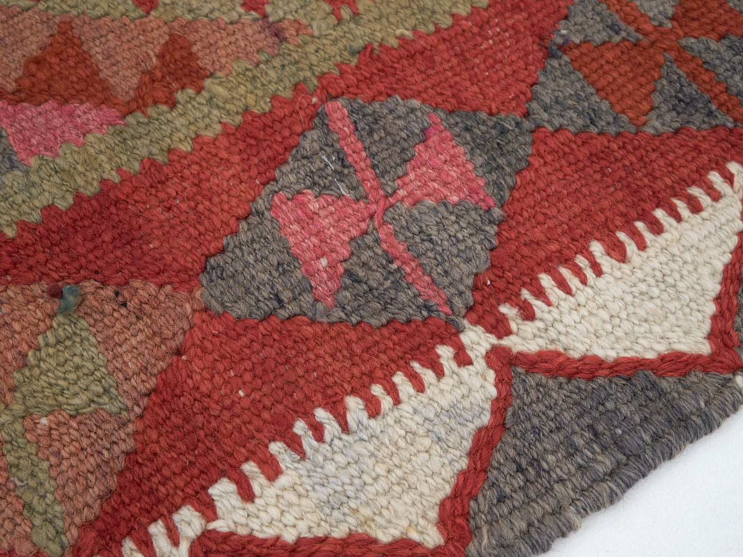 Kilim Runner Rug, Vintage Oushak Runner Rug, Handmade Eclectic Runner Rug, Anatolia Rug,Hallway Runner, Bohemian Rug, Runner Rug 3x10, 11308
