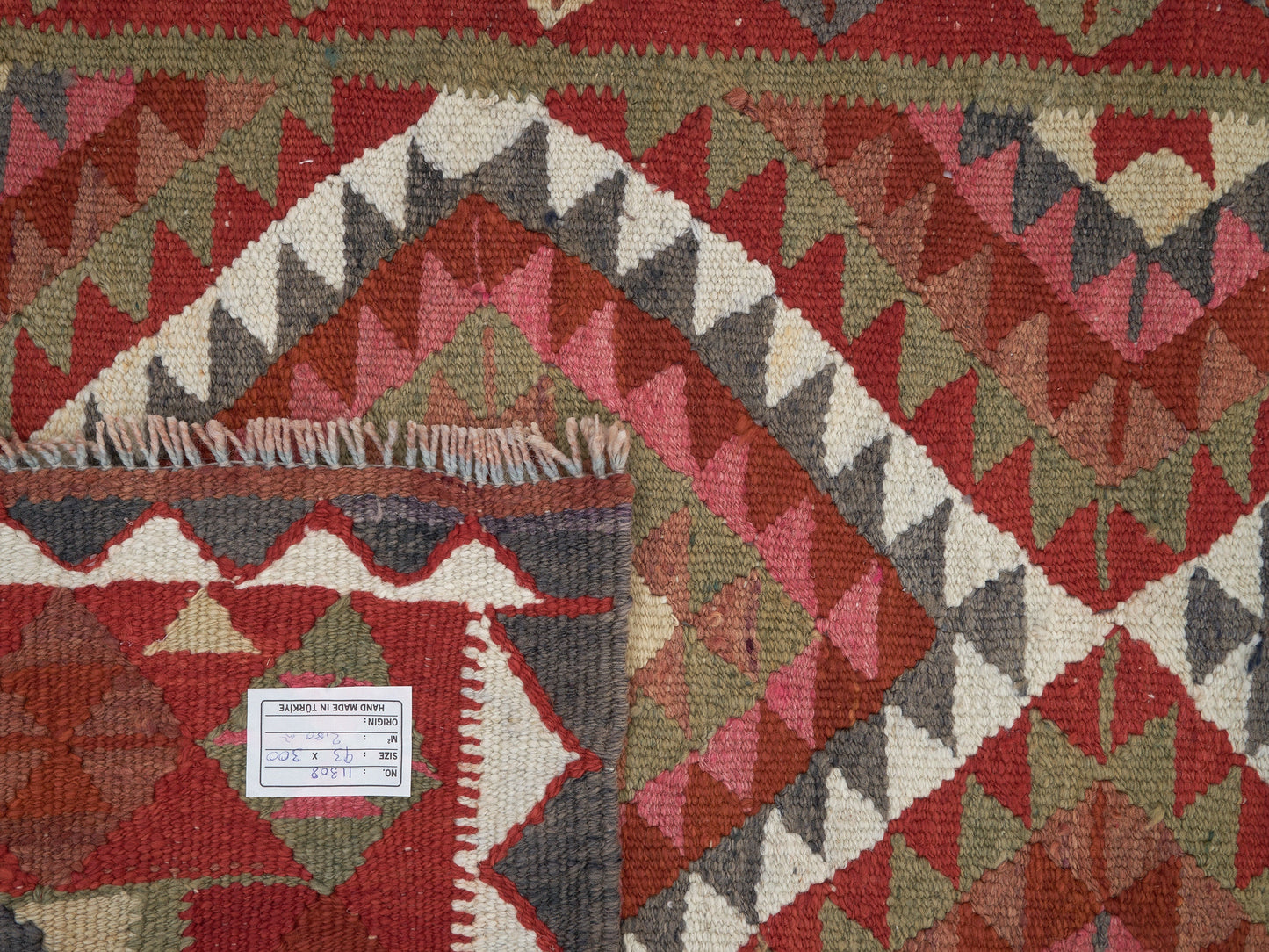 Kilim Runner Rug, Vintage Oushak Runner Rug, Handmade Eclectic Runner Rug, Anatolia Rug,Hallway Runner, Bohemian Rug, Runner Rug 3x10, 11308