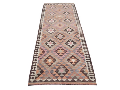 Kilim Runner Rug, Hallway Runner, Turkish Handmade Runner Rug, Vintage Oushak Runner Rug, Anatolia Rug, Rug Runner, Runner Rug 3x10, 11319