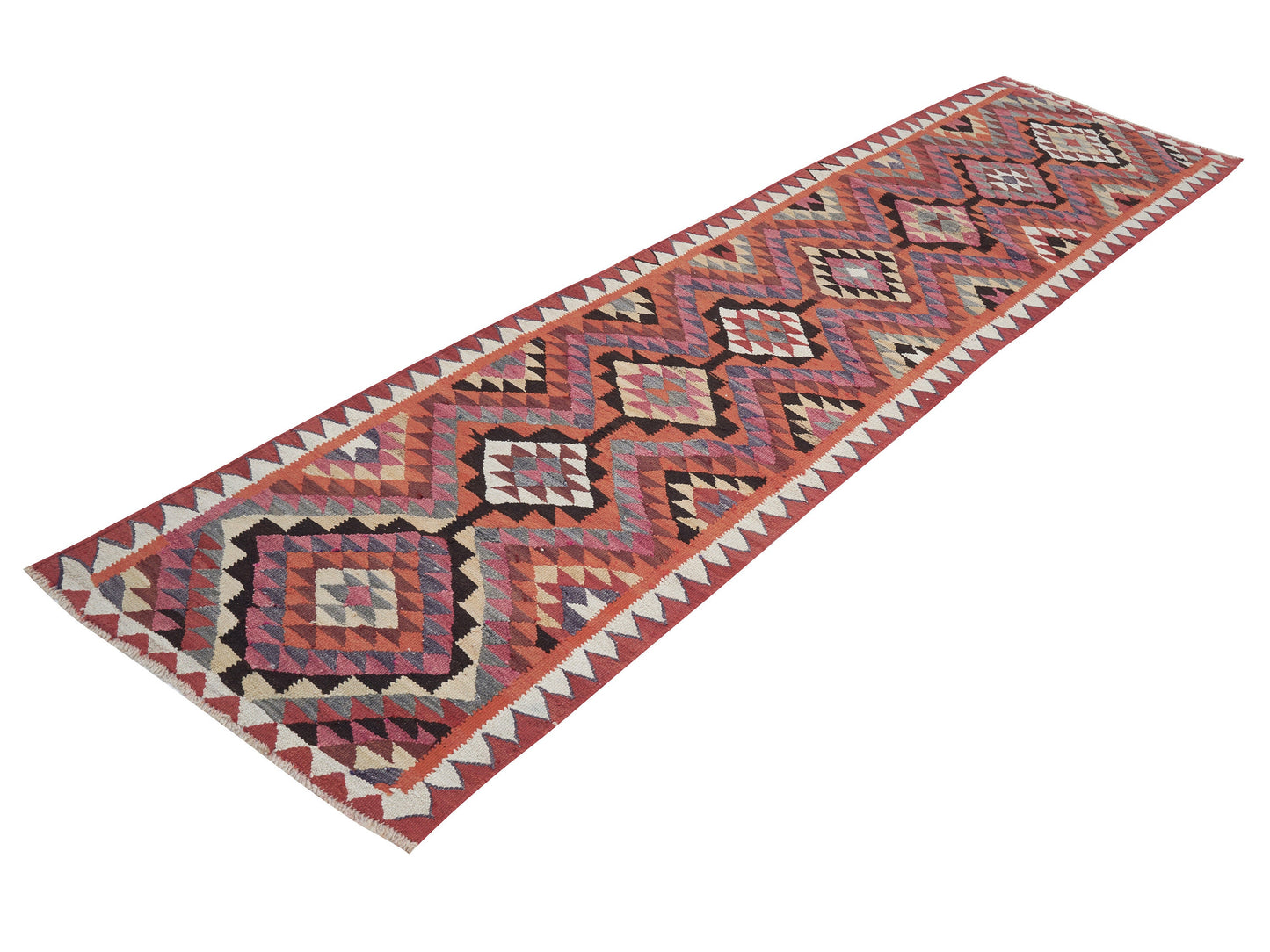 Runner Rug 3x11, Turkish Runner, Vintage Runner, Oushak Runner, Kitchen Runner, Anatolia Rug, Bohemian Rug, Rug Runner, Kilim Runner, 11323