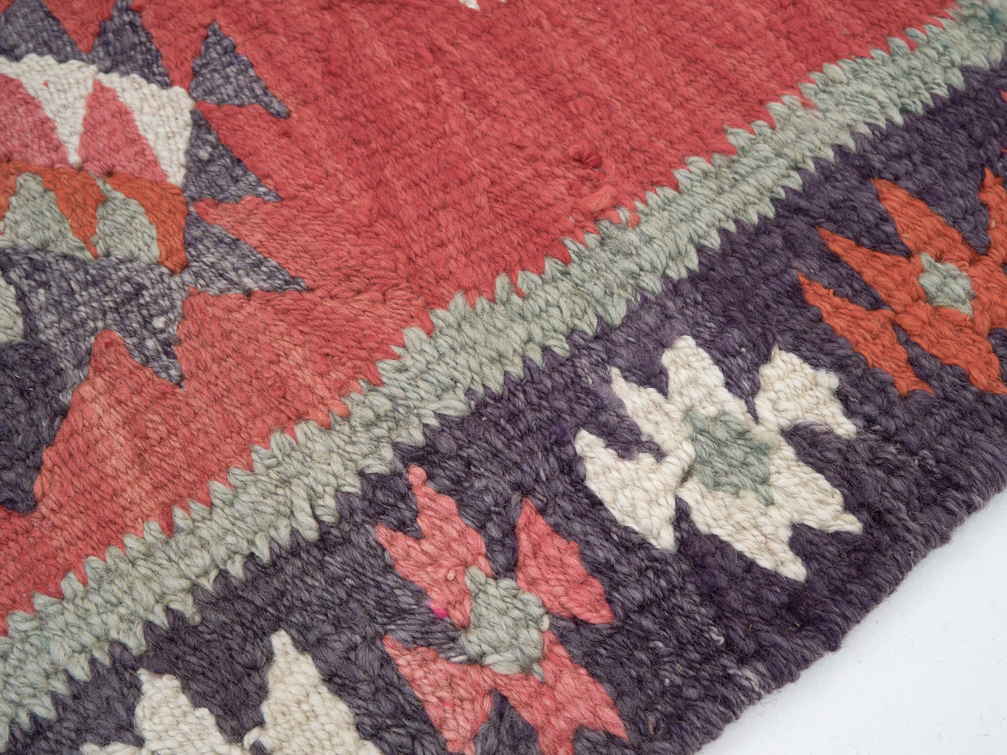 Rug Runner 3x10, Vintage Ouashak Runner Rug, Turkish Kilim Runner Rug, Hallway Runner, Anatolia Rug, Handmade Eclectic Runner Rug, 11305