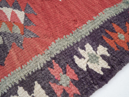Rug Runner 3x10, Vintage Ouashak Runner Rug, Turkish Kilim Runner Rug, Hallway Runner, Anatolia Rug, Handmade Eclectic Runner Rug, 11305