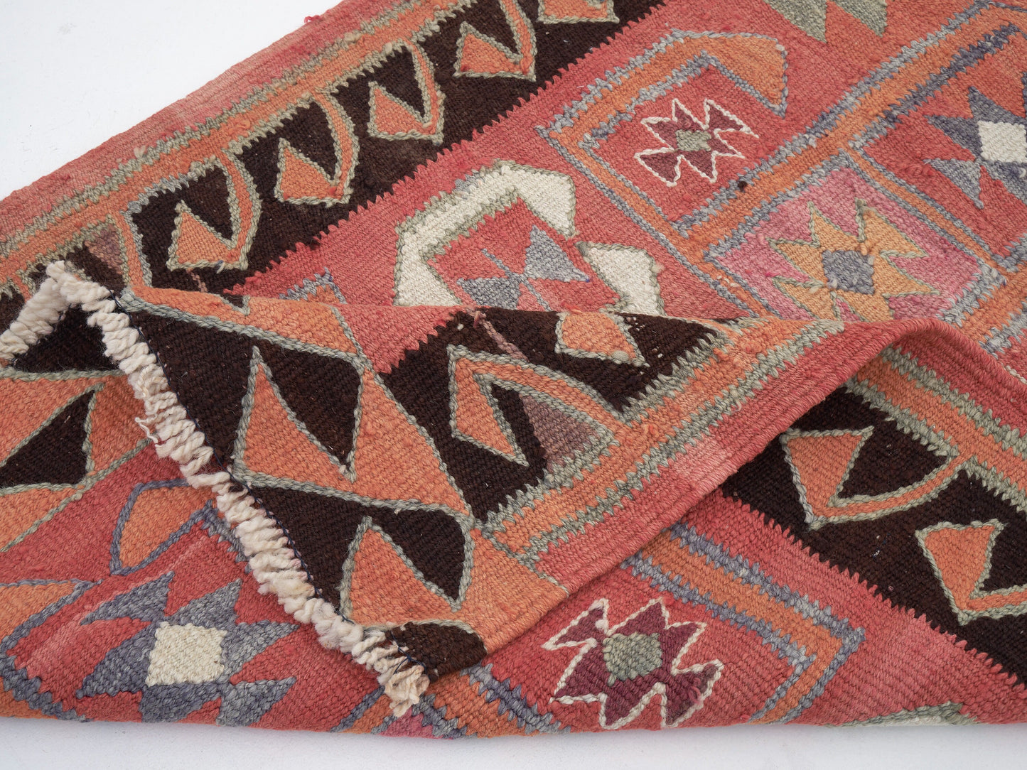 Kilim Runner Rug, Rug Runner 3x11, Turkish Handmade Runner Rug, Oushak Antique Runner Rug, Vintage Kilim Runner Rug, Hallway Runner, 11304