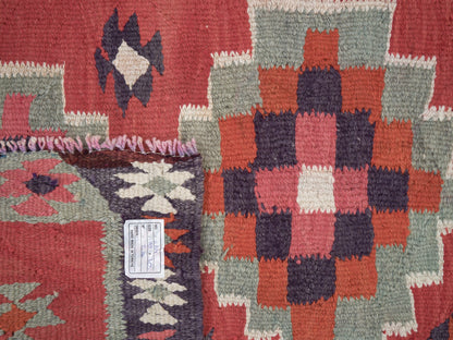 Rug Runner 3x10, Vintage Ouashak Runner Rug, Turkish Kilim Runner Rug, Hallway Runner, Anatolia Rug, Handmade Eclectic Runner Rug, 11305
