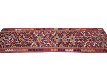 Runner Rug 3x10, Turkish Runner, Vintage Runner, Oushak Runner, Kitchen Runner, Anatolia Rug, Rug Runner, Bohemian Rug, Kilim Runner, 11103