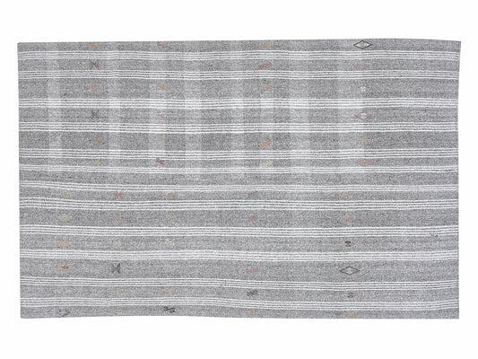 White Striped Kilim Rug, Turkish Kilim Rug, Kilim Rug 6x9, Kilim Rug, Unique Rug, Living Room Rug, Vintage Kilim, Neutral Rug, 12187