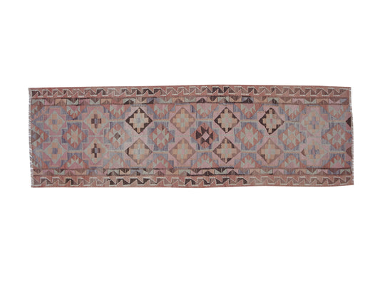 Oushak Runner, Turkish Runner, Handmade Runner Rug, Vintage Runner, Kilim Runner, Floor Runner Rug, Kitchen Runner, Rug Runner 3x10, 11419