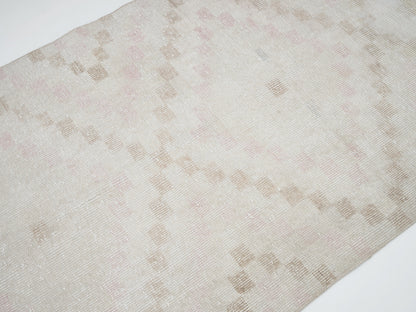 Carpet Runner, Turkish Vintage Runner Rug, Handmade Runner Rug, Kitchen Runner, Oushak Runner, Scandinavian Rug, Rug Runner 3x9, 12383