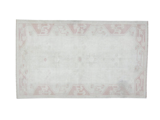 Vintage Handmade Area Rug, Turkish Oushak Rug, Turkey Rug, Rug 4x6, Neutral Muted Rug, Bedroom Rug, Coastal Decor, Vintage Carpet, 12436