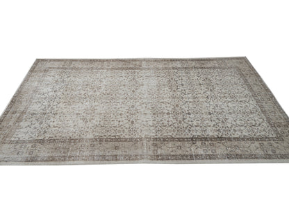 Vintage Rug, Handmade Rug, Area Rug, Oushak Rug, Turkish Rug, Primitive Rug, Living Room Rug, Turkish Carpet, Neutral Rug, Rug 5x8, 12426