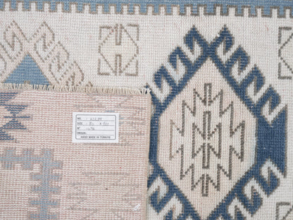 Turkish Vintage Rug, Handmade Area Rug, Oushak Rug 3x4, Neutral Muted Rug, Living Room Rug, Vintage Carpet, Carpet Rug, Turkey Rug, 12289