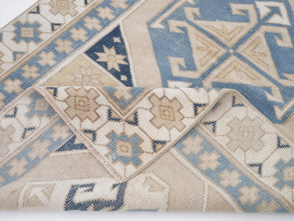 Turkish Rug, Vintage Rug, Oushak Rug, Handmade Rug, Area Rug, Neutral Rug, Bohemian Rug, Bedroom Rug, Vintage Carpet, Rug 3x6, 12305