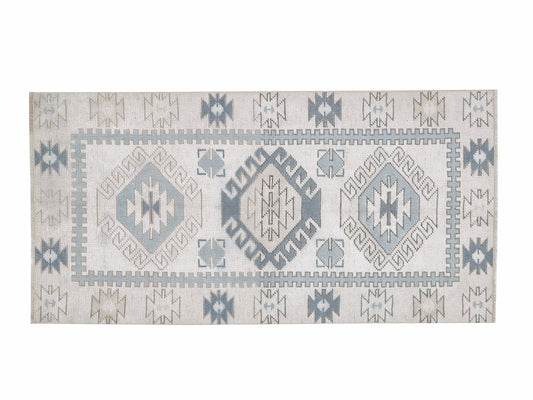 Turkish Vintage Oushak Rug, Handmade Area Rug, Neutral Floor Rug, Carpet Rug, Bohemian Rug, Turkey Rug, Rug 3x4, Vintage Carpet, 12320