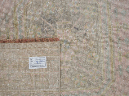 Turkish Vintage Runner Rug, Oushak Runner, Handmade Antique Runner Rug, Rug Runner, Carpet Runner, Hallway Runner, Runner Rug 3x12, 12403