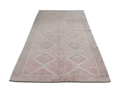 Oushak Handmade Area Rug, Turkish Vintage Unique Rug, Neutral Muted Rug,Turkish Carpet, Carpet Rug, Bedroom Rug, Turkey Rug, Rug 5x10, 12412