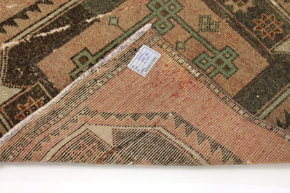 Turkish Vintage Oushak Runner, 3x13 Rug Runner, Hallway Rug, Kitchen rug, Rustic Turkish Carpet Runner Rug, Oushak Runner ,5799
