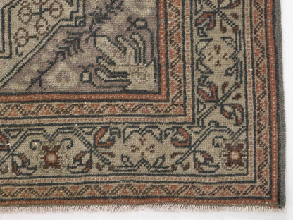 3x5 Beige Small Vintage Rug, Area Anatolian Rug , Turkey Rug, Handmade Oushak Rug , Neutral Rug , Small Carpet Rug , 8635