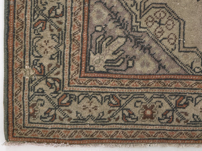 3x5 Beige Small Vintage Rug, Area Anatolian Rug , Turkey Rug, Handmade Oushak Rug , Neutral Rug , Small Carpet Rug , 8635