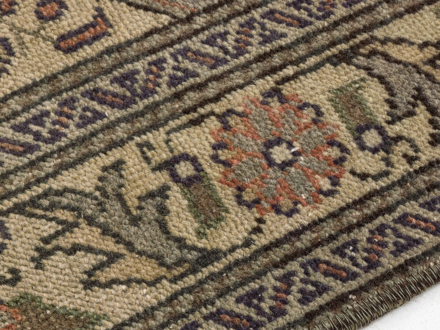 Boho Oushak Rug , Anatolian Handmade Rug , Turkish Old Rug , 3x5 Rug , Antique Area rug,Faded Carpet Rug , Traditional Rug ,Vintage Rug,8631