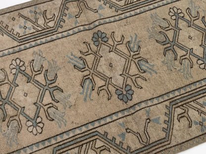 Neutral Vintage rug , Turkish Oushak Old rug , Anatolia Handmade Unique rug , Traditional rug , Antique rug , Small Carpet rug 3x5 ,8725