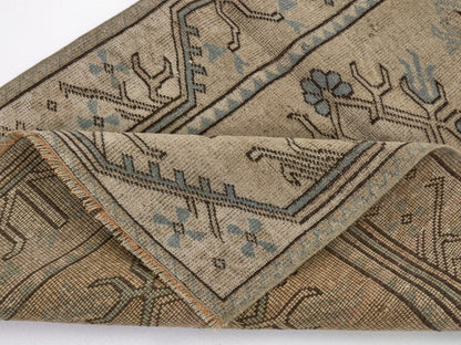 Neutral Vintage rug , Turkish Oushak Old rug , Anatolia Handmade Unique rug , Traditional rug , Antique rug , Small Carpet rug 3x5 ,8725