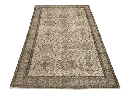 4x7 Turkish rug, Faded Rug, Area Rug, Turkey rug, Oushak Rug, Neutral rug, Boho Rug, Handmade rug, Area rug, Wool Rug, Anatolian Rug, 9665