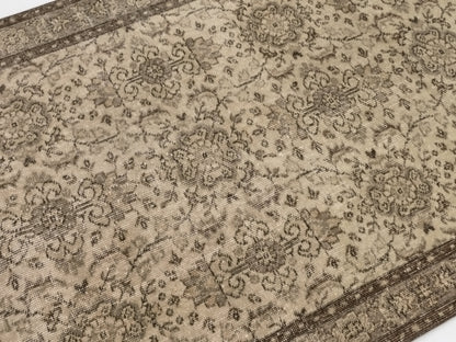 4x7 Turkish rug, Faded Rug, Area Rug, Turkey rug, Oushak Rug, Neutral rug, Boho Rug, Handmade rug, Area rug, Wool Rug, Anatolian Rug, 9665