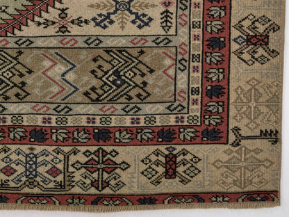 Primitive Anatolia Oushak Rug, Handmade Turkish Rug, Area Rug, 4x8 Rug, Vintage Rug, Carpet rug, Wool Rug, Rustic decor, Bedroom rug, 8899