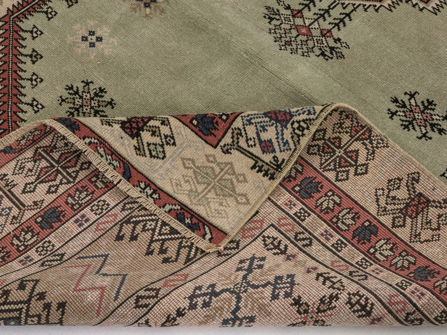 Primitive Anatolia Oushak Rug, Handmade Turkish Rug, Area Rug, 4x8 Rug, Vintage Rug, Carpet rug, Wool Rug, Rustic decor, Bedroom rug, 8899