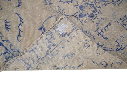 3x8 One of a kind Antique Kitchen Hallway Oushak Vintage Carpet Turkish Rug Runner, 7430