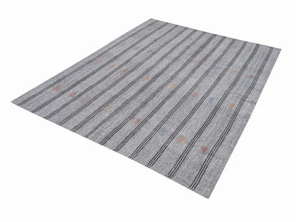 Vintage Handmade Kilim Rug, Turkish Faded Kilim Rug, Area Unique Kilim Rug, Gray Rug, Living Room Rug, Rug Kilim, Kilim Rug 6x8, 12213